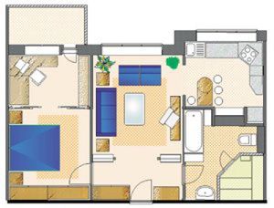 Disposition de l'appartement