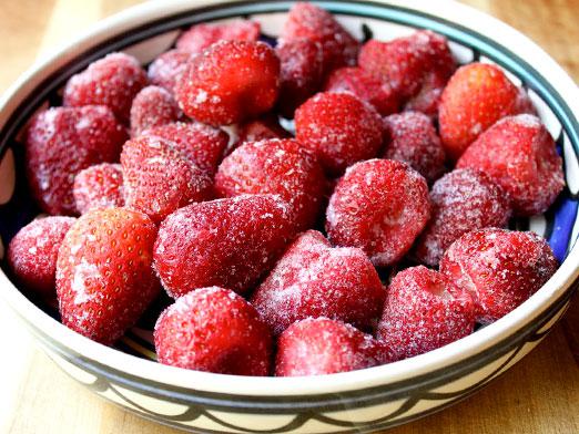 Comment geler les fraises?