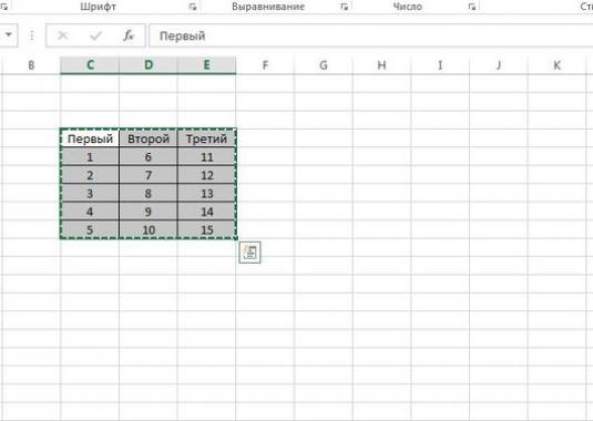 Comment insérer une table dans Excel?