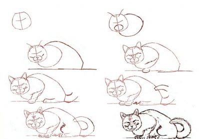 Comment dessiner un chat par étapes?