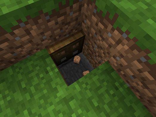 Comment faire une trappe dans minecraft?